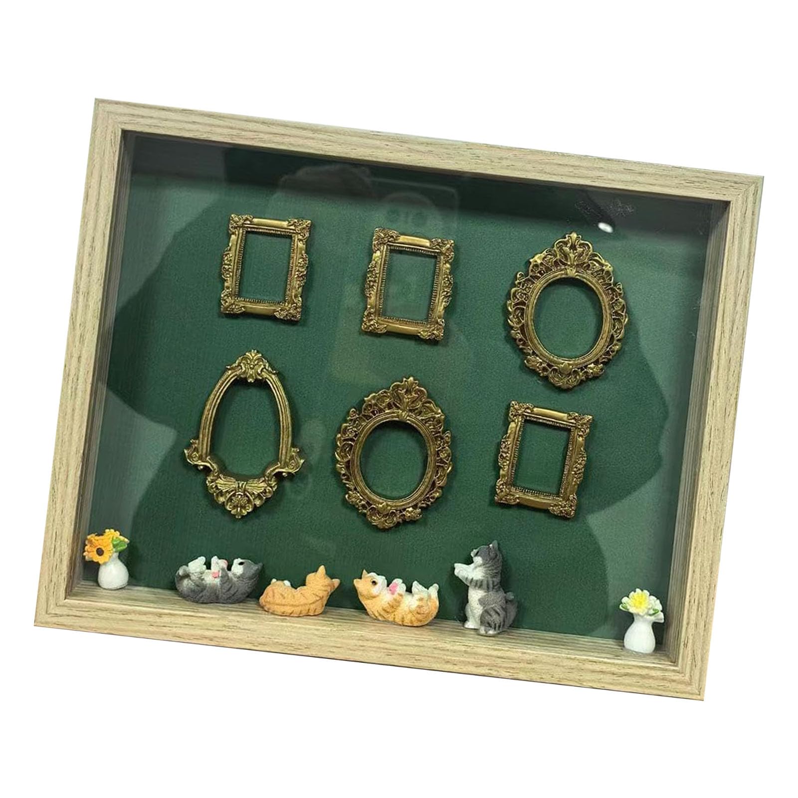 our fave Diys Minis Museums Silhouetted Box, Shadows Box Frame Display Case, Personalize Photo Shadows Display with Figurine Frame Set