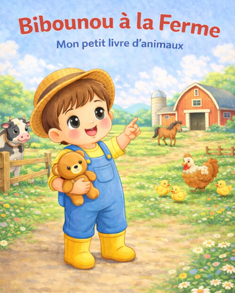 Bibounou à la ferme: Mon petit livre d'animaux (Les aventures de Bibounou)