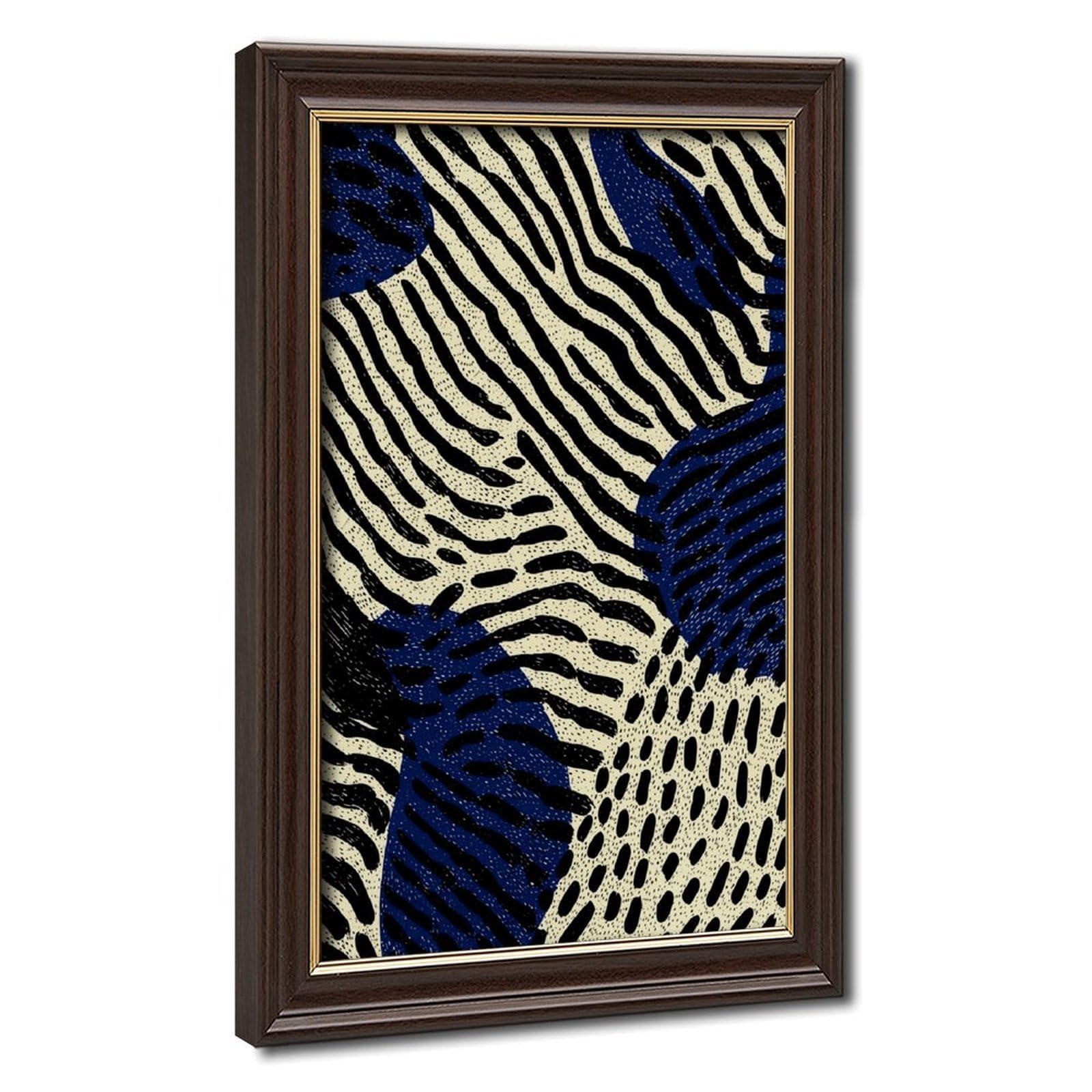 AYINUER Abstract Zebra And Dot Pattern Poster Canvas Poster for Dorm Room Decor Gift