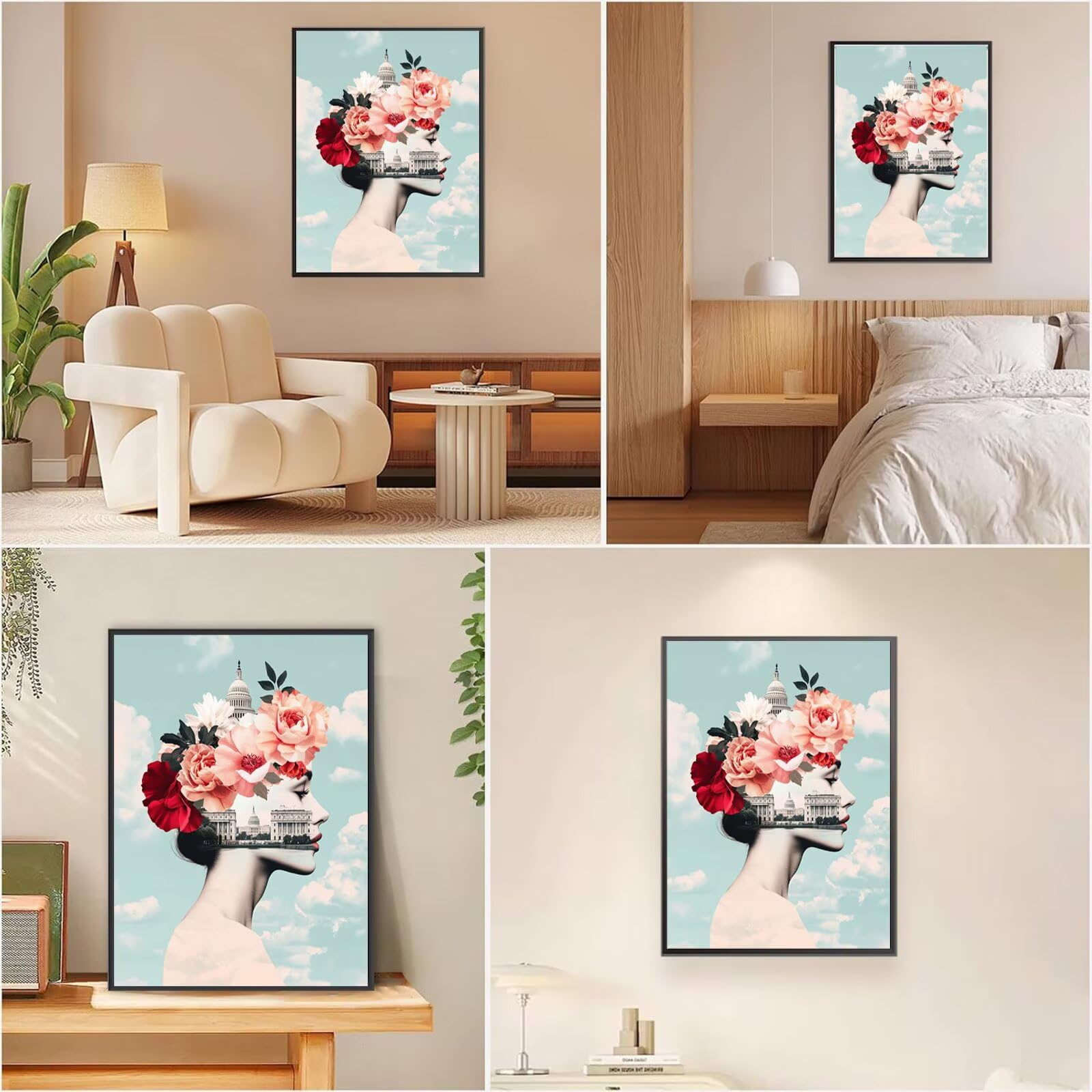 5D Città Diamond Painting Donna Diamond Painting Kit Completo, DIY Passatempo per Adulti Pittura Diamante Hobby Creativi Adulti Kit Strass Diamantini Crystal Art per Decorazione Casa 70x100cm,Model987