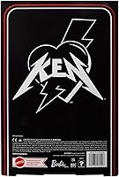 Vista 7 de Muñeca coleccionable de Ken de la película Barbie con gran abrigo de pelo sintético y chaleco de flecos negro con bandana