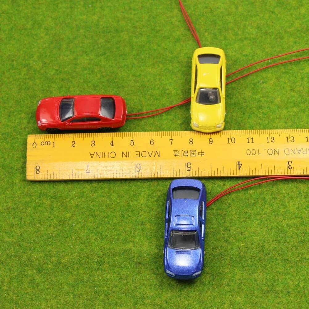 10 Stück HO Maßstab Modellauto Zug Teile Mit Beleuchtung 6V – 45x16x11mm Für Modelleisenbahn