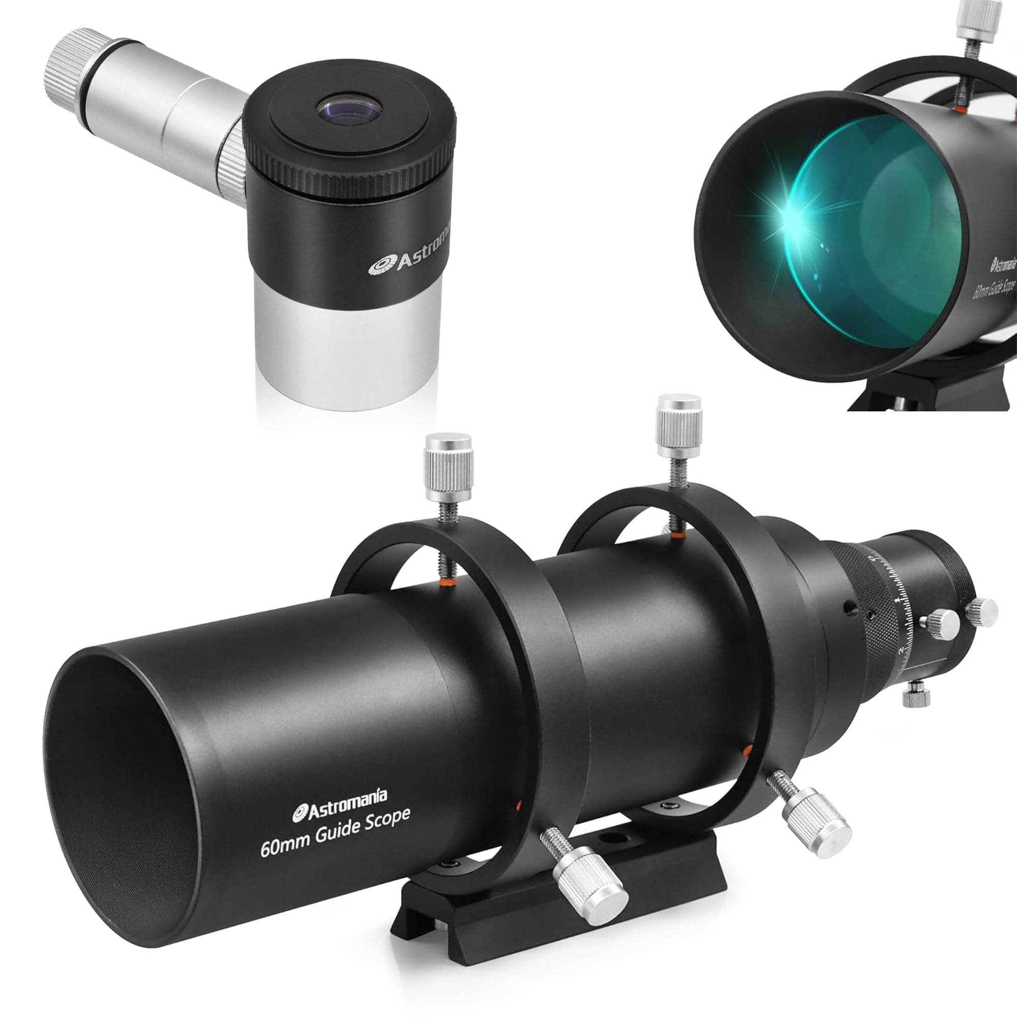 Telescope Guiding Eyepiece Astromania 12.5mm Illuminated Reticle Plossl ...