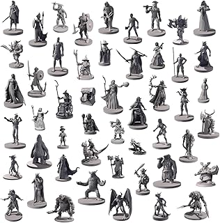 Path Gaming ファンタジー種族 総勢50体ミニチュアキット 塗装練習にも最適 未塗装 28mmスケール TRPG D&D対応 パス50