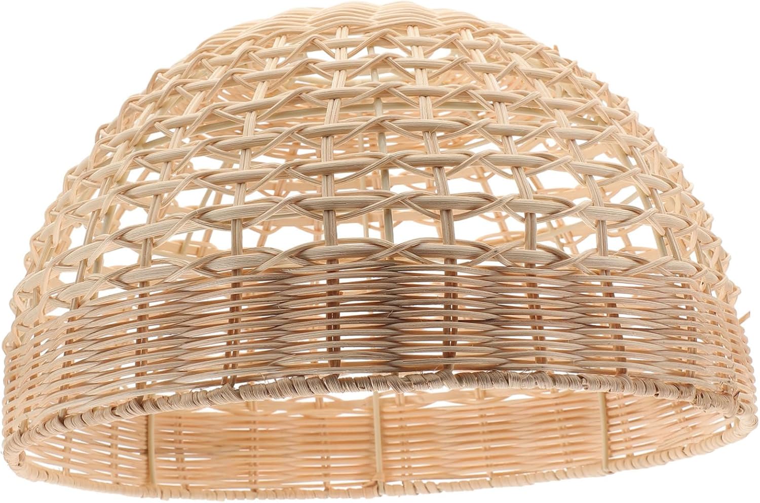 Modern Rattan Lamp Shade Cover Vintage Ceiling Light Fixture for Rustic Decor Handmade Chandelier Shade Stylish Protection for Your Lights