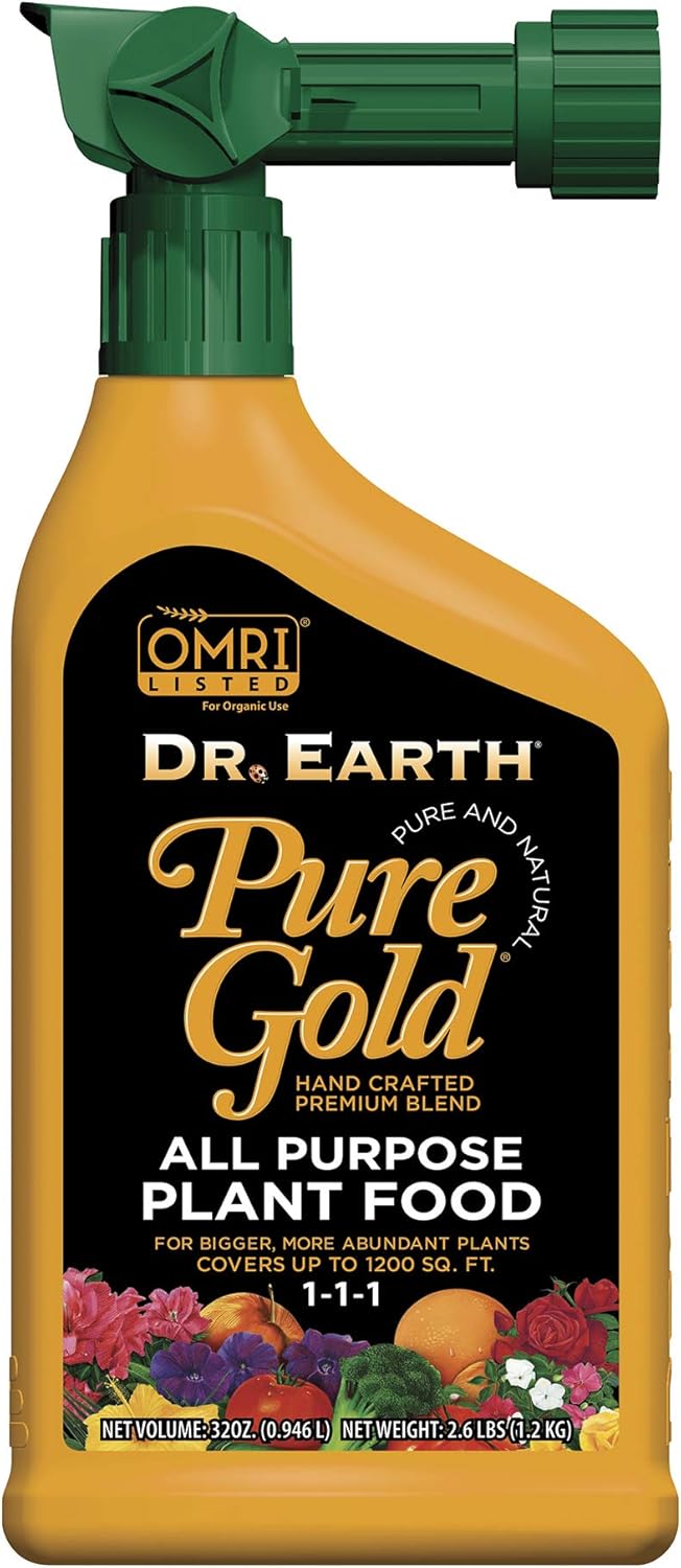 Dr. Earth Pure Gold All Purpose Liquid Fertilizer 32 oz RTS