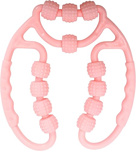 Rodillo manual anticelulítico de 360 con 12 ruedas, rodillo de piernas para relajación de músculos, muñeca, mano, pies y muslos, rodillos de piernas