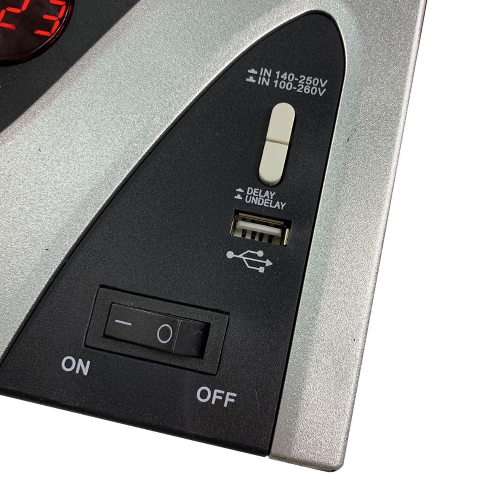 Estabilizador de Voltaje de 220 V, regulador electrónico automático de Voltaje de CA con Puerto USB, Apto for electrodomésticos inestables.(2000VA)