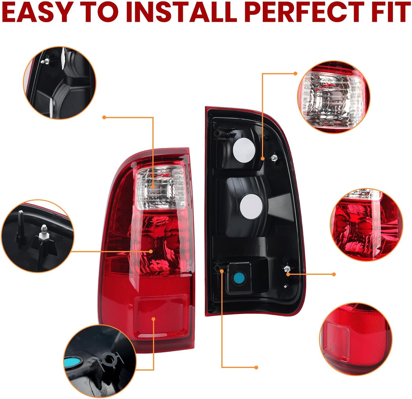 Tail Light Rear Lamp For Ford F250 F350 2008 2009 2010 2011 2012 2013 2014 2015 2016 FO2801208 Without Bulb (Right Passenger Side)