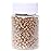 NIACONN 1000Pcs 4mm Light Brown Hair Tinsel Beads, Microlink Rings I Tip Hair Extension Beads with Silicone Lined