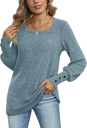 Maglione Donna Invernale Pullover a Maglia Autunno Classica Righe Maglione Vintage Caldo Tunica Top a Maniche Lunghe Lunga Senza Cappuccio Jumper Bluse E Comodo Tops Da Donna Norvegese Felpa
