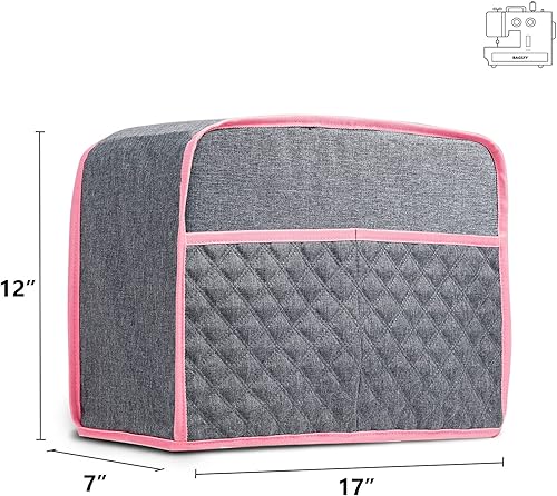 Miniatura 2 de BAGSFY Funda para máquina de coser para hermano, cubierta antipolvo para máquina de coser para cantante, cubiertas antipolvo acolchadas compatibles