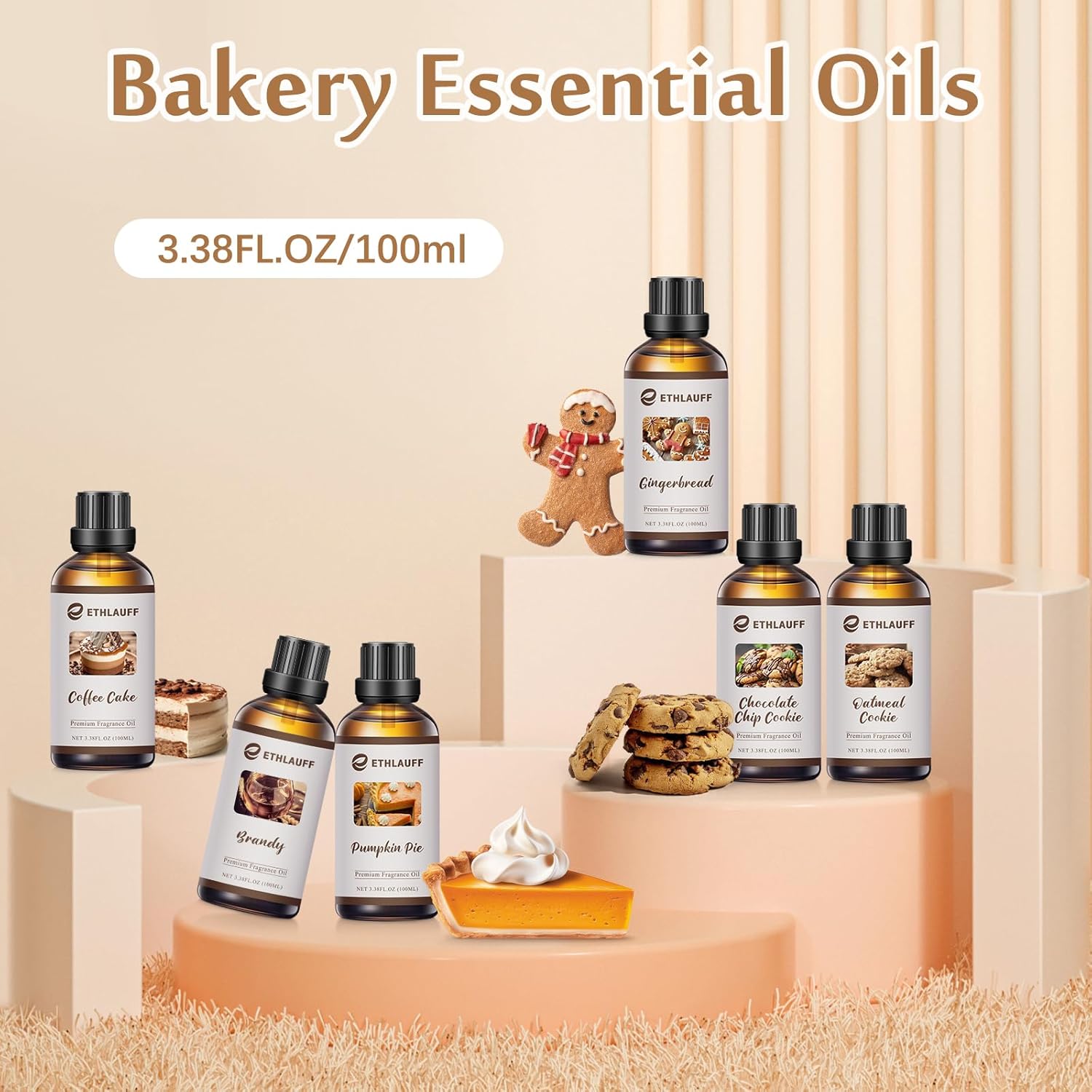 Pumpkin Spice Fragrance Oil, 100ml Pumpkin Essential Oil for Diffusers,Fall Essential Oil for Candle Making, Autmun Scented Oil -3.38FL.OZ - Image 5