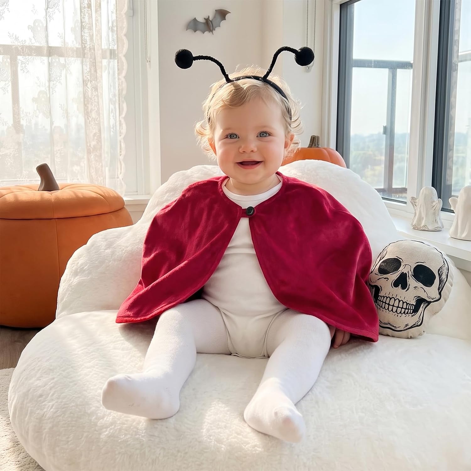 Ayalinggo Baby Ladybug Costume Toddler Girl Halloween Costumes Red Wings Outfit Cape Cloak Bug Dressup Cosplay Clothes