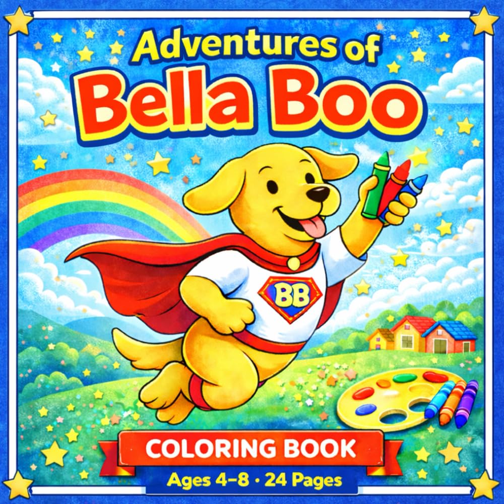 Adventures of Bella Boo: A Coloring Book for Ages 3 - 8