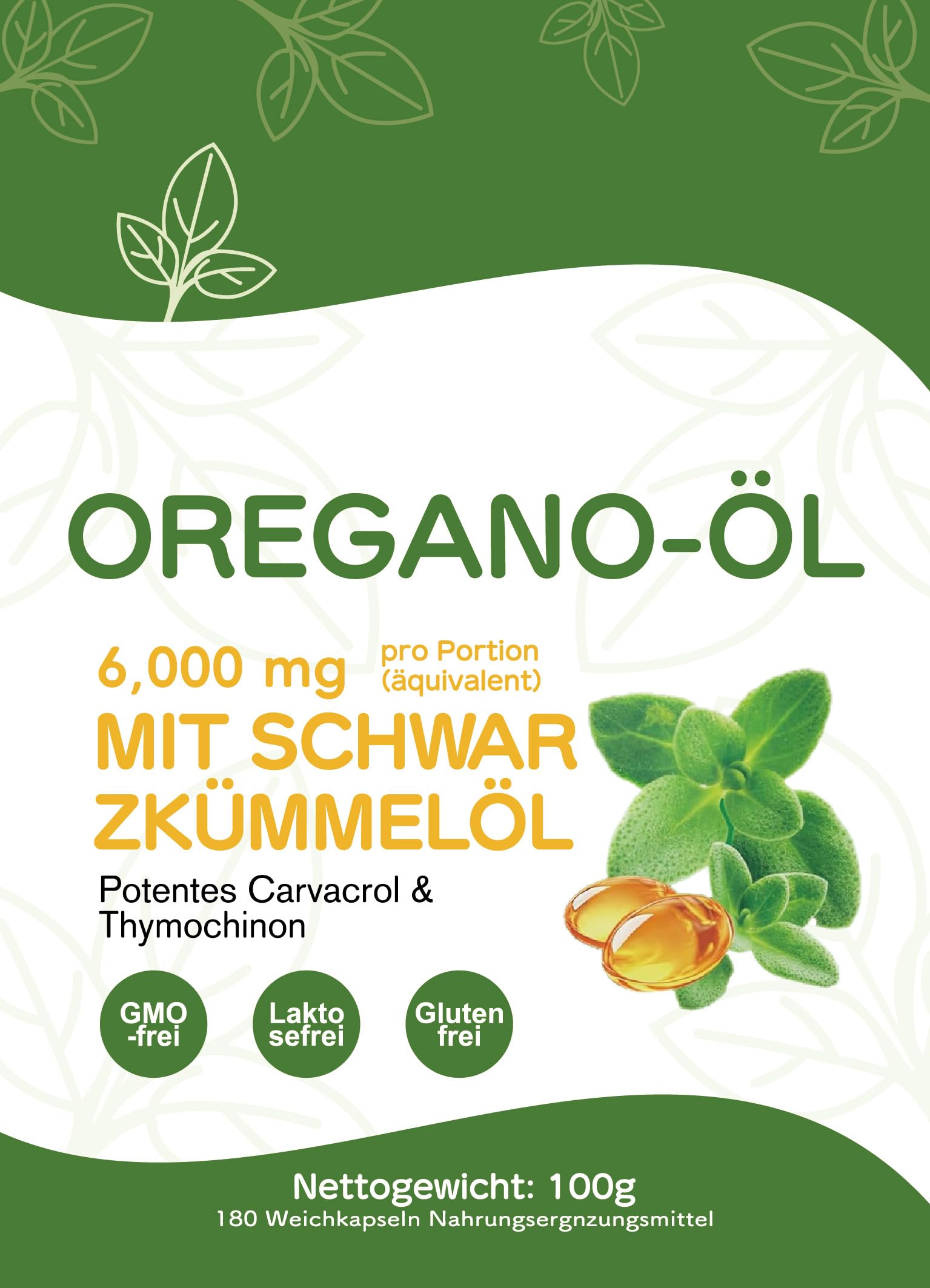 Oreganoöl 180 Softgels