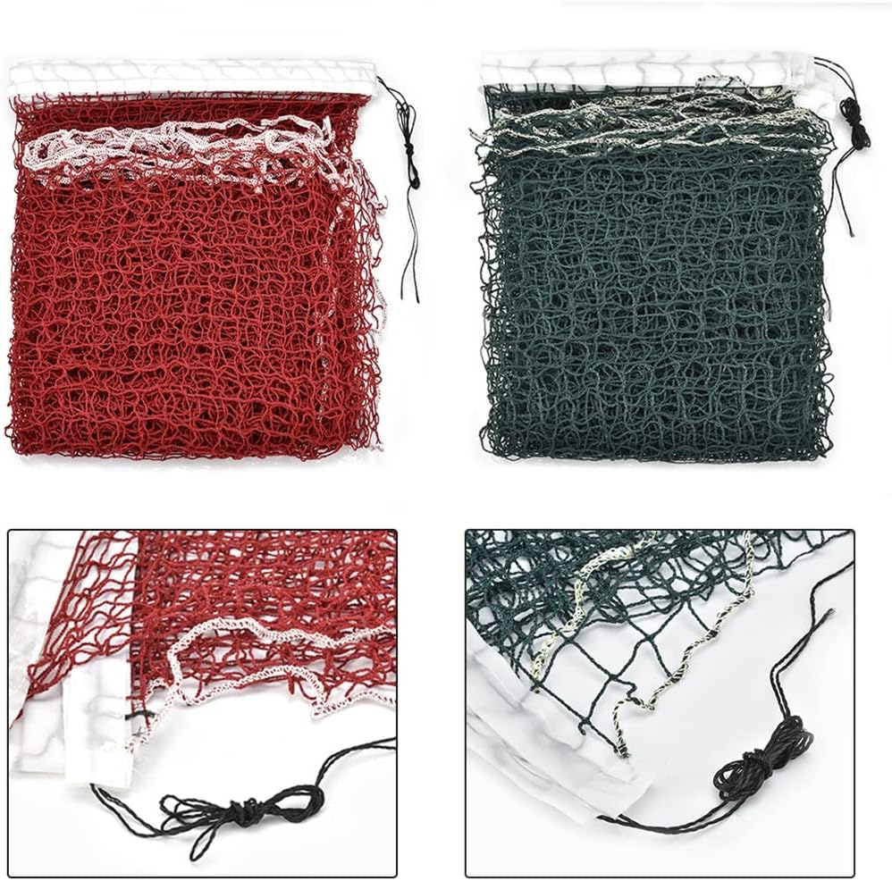 6.1 * 0.76M Standard Professional Tennis Training Net Badminton Outdoor Mesh Volleyball Exercise Without Frame (Color : A Size : One Size) (A One Size)