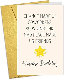 Chance Made Us Coworkers birthday card image