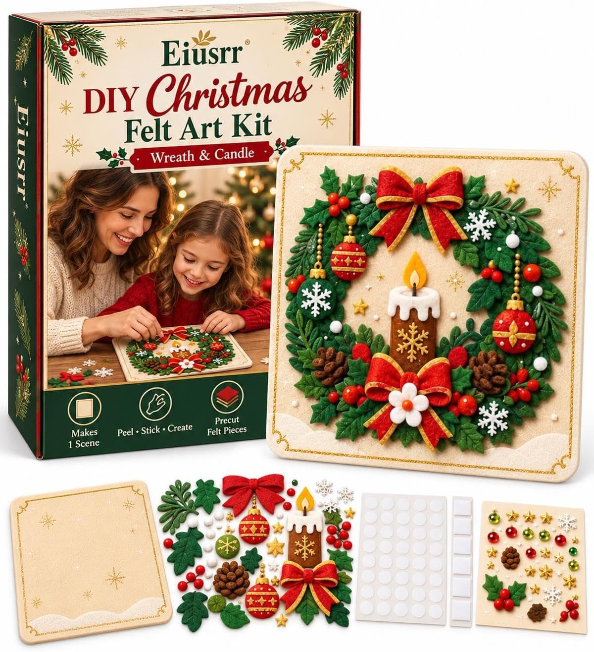 Learner Sticker Sign Amazon.com: DIY Christmas Magic Felt Sticker Art Kit – Peel, Stick ...