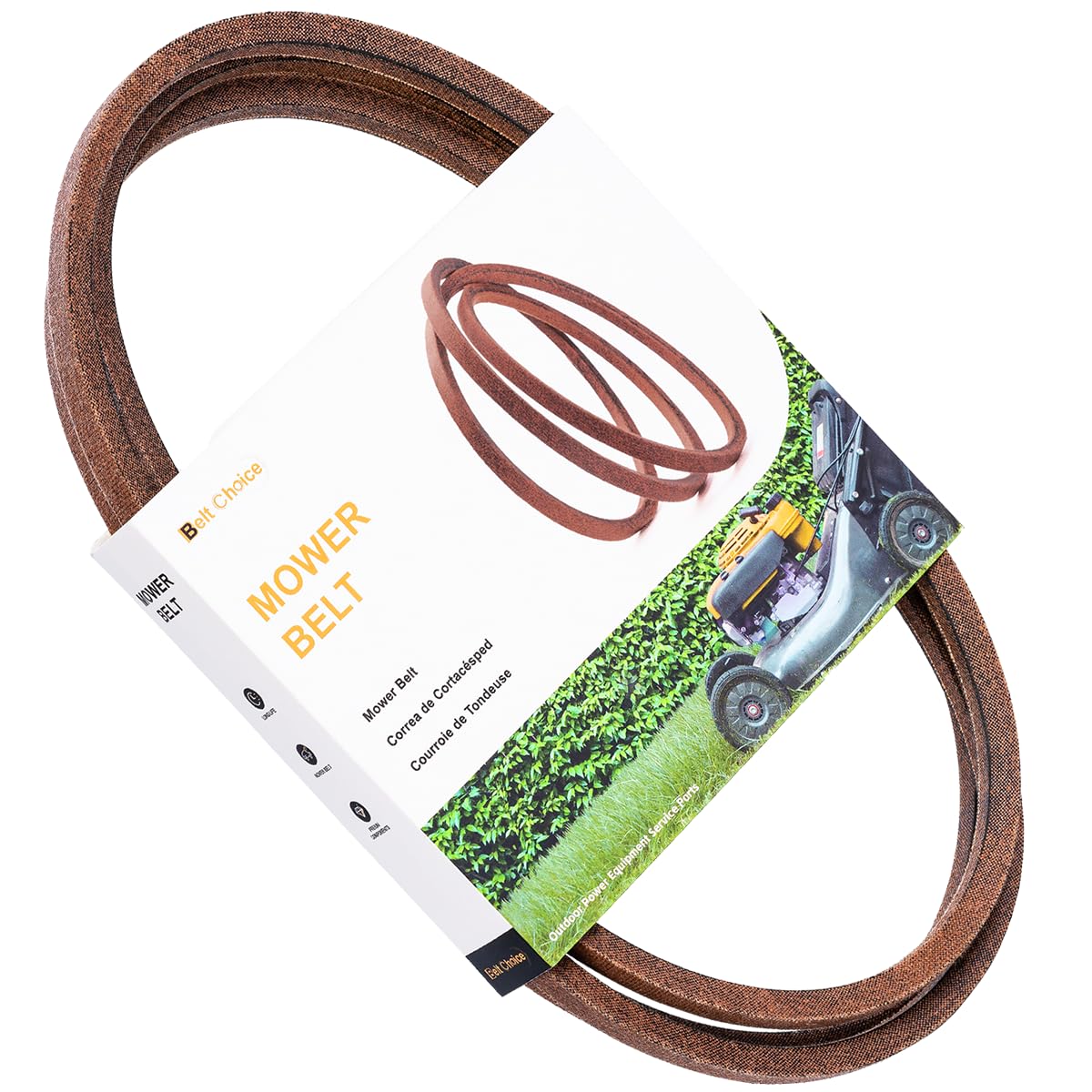 Mower Deck Belt 532197242 197242 33154, Kevlar Reinforced 48" Deck Lawn Mower Belt for Husqvarna YTH2348 YTH24V48 YTH24K48, Craftsman Poulan Jonsered, 5/8" X 138-3/4″