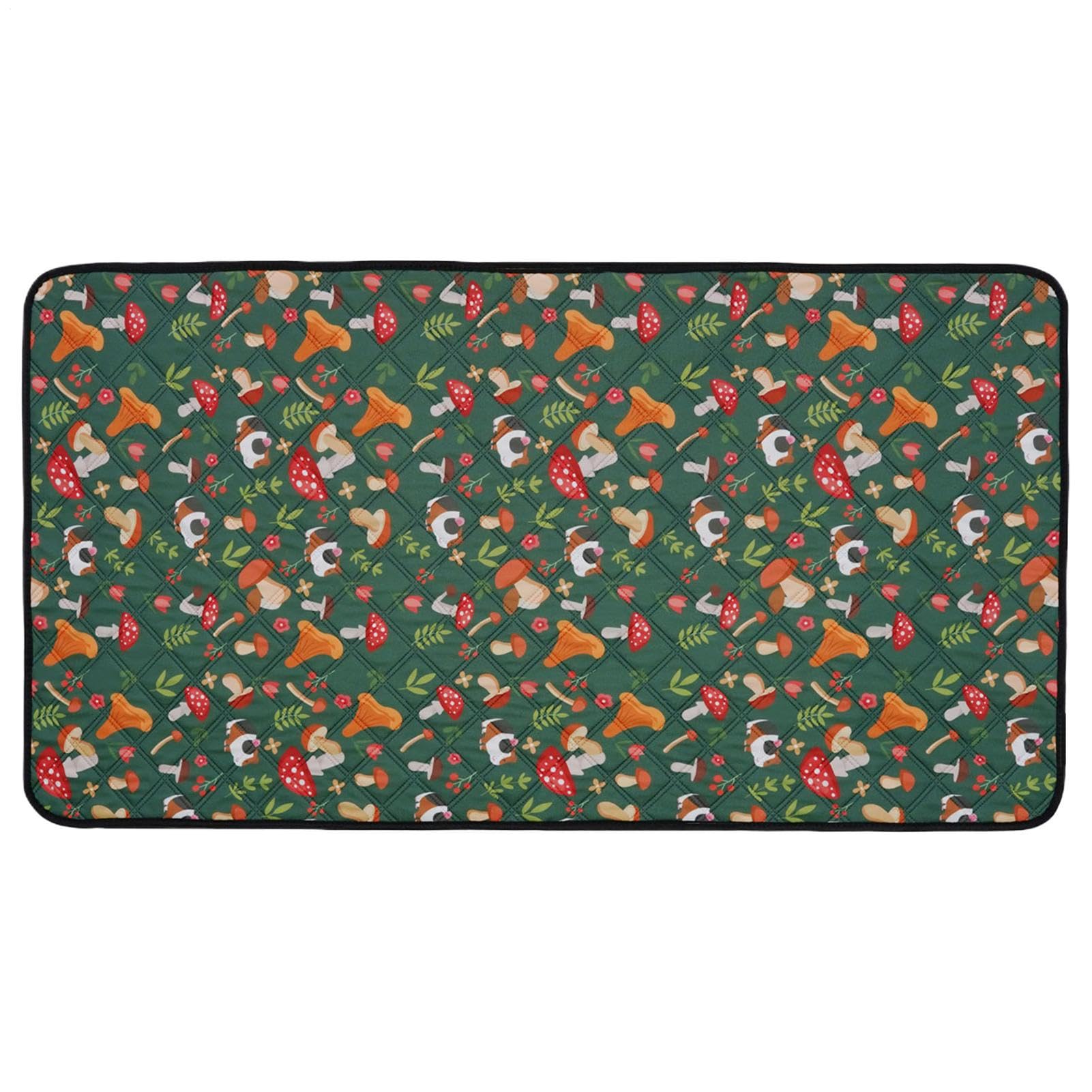 Tapis pour lapins lavable et alèse réutilisable de sol pour maison et voyage