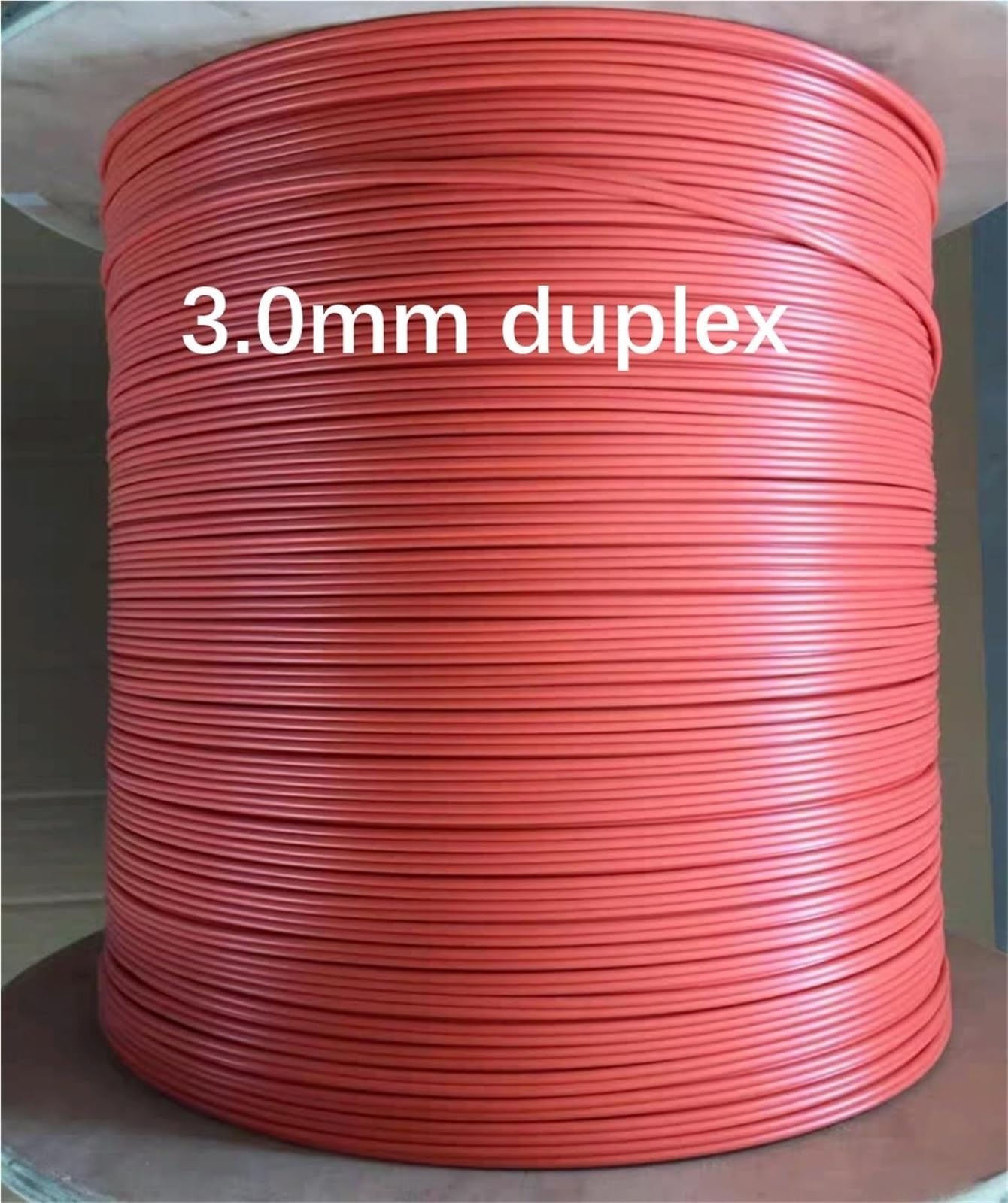 Kabel światłowodowy 50/125um 62,5/125um 3,0 mm duplex wielomodowy pomarańczowy do kabla światłowodowego FTTH 2 km/rolka 2000 m (50-125 um PVC)