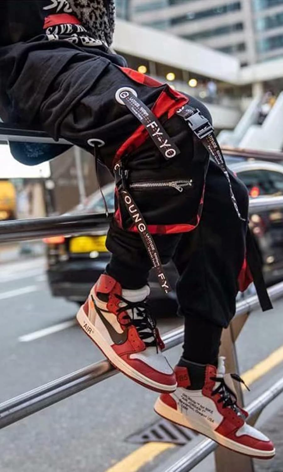 Men's Jogger Pants Techwear Hip Hop Harem Pants Streetwear Tactical Track Pants with Drawstring - Image 3