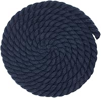 Vista 35 de West Coast Paracord - Cuerda de algodón natural trenzada de 3 hebras, 1/4, 1/2, 5/8, 3/4 y 1 pulgada de diámetro, 10, 25, 50, 100 pies