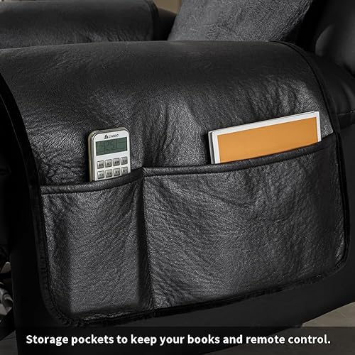 Miniatura 24 de STONECREST - Funda para silla reclinable, funda de piel sintética resistente al agua, se mantiene en su lugar