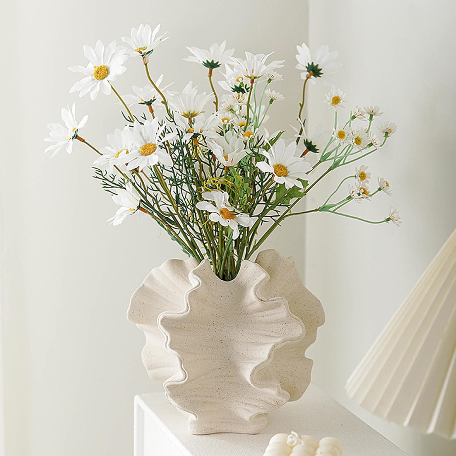 Vase en Céramique, SUKIYPO Vase Moderne pour Décoration Nordique