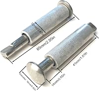 HYRYC Rozsdamentes Acél Medencetakaró Rögzítő Csavarok - 8 db Behúzható Horgonycsavar Ponyvához, 16x65 mm, Ezüst Színű 2