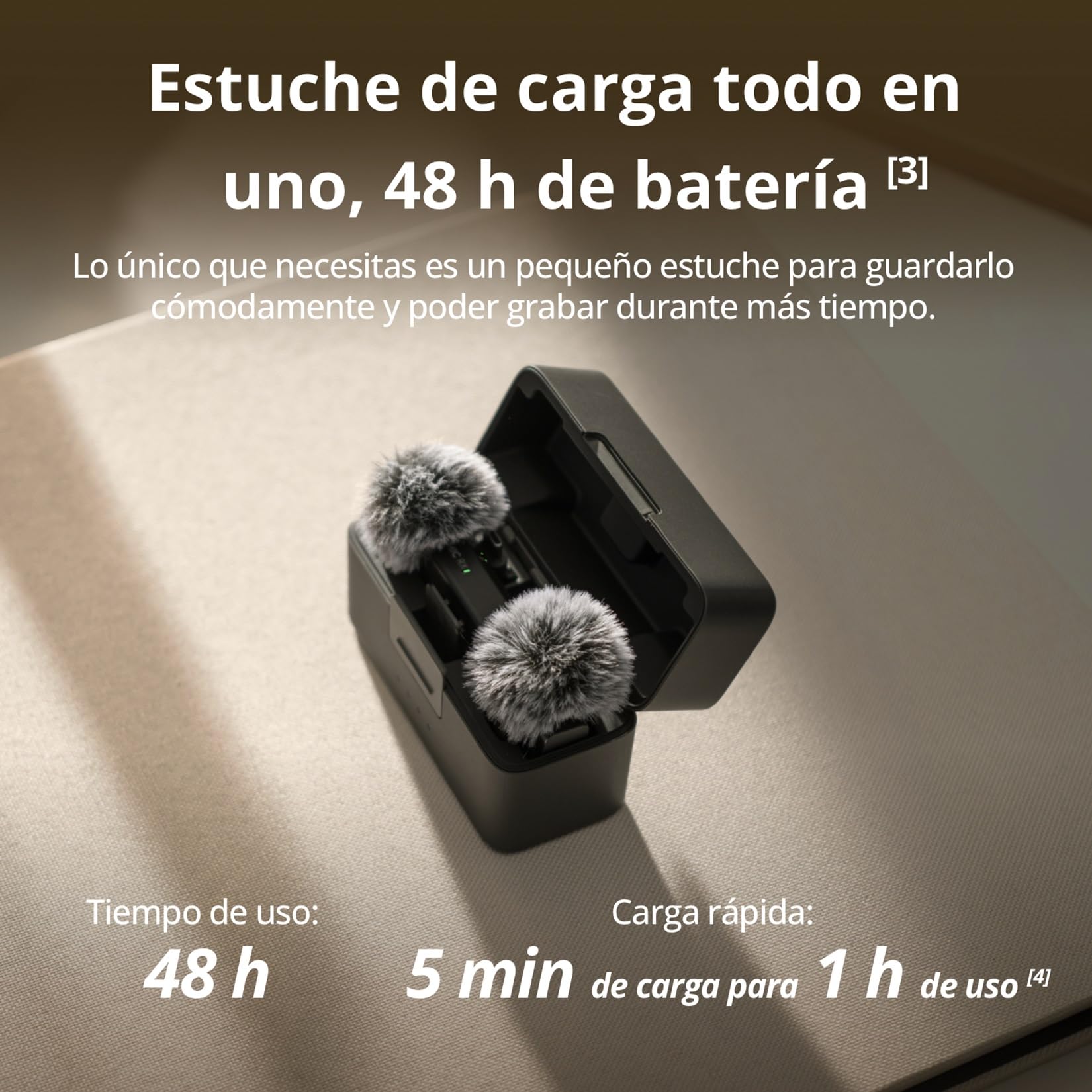 dji Mic Mini Micrófono Inalámbrico (2 TX + 1 RX + Estuche de Carga), superligero, 48 h de Uso, cancelación de Ruido, micrófono inalámbrico Profesional para cámaras/iPhone/Android, Vlogs, Streaming