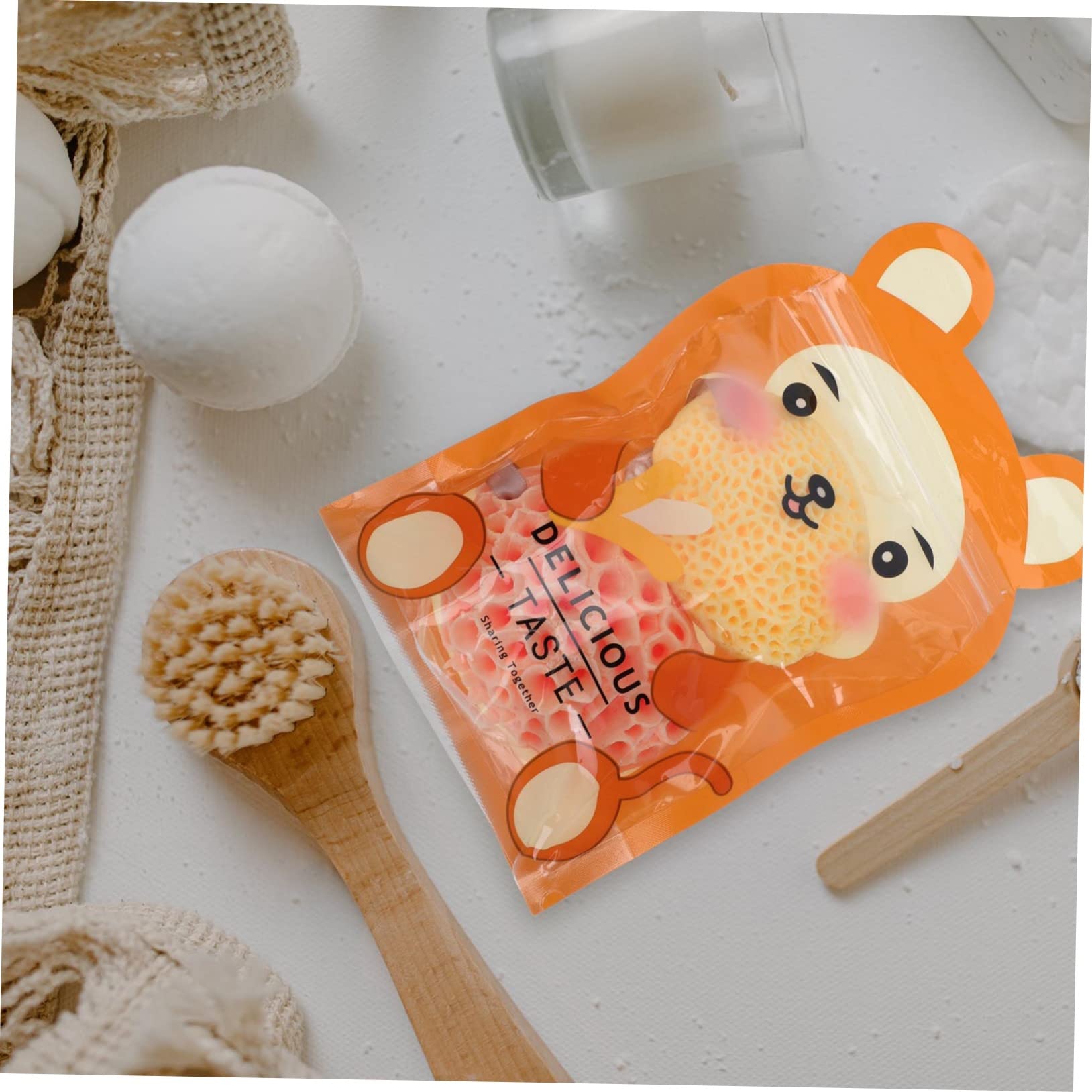 minkissy 10piezas Esponjas De Exfoliantes Para Bebés Esponjas Naturales De Baño Suaves Accesorios De Higiene Corporal Para Baños Diarios