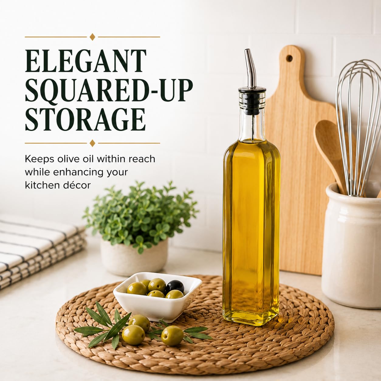 Amazon.com: EHOMEA2Z Olive Oil Dispenser Bottle - 16 oz, Made in