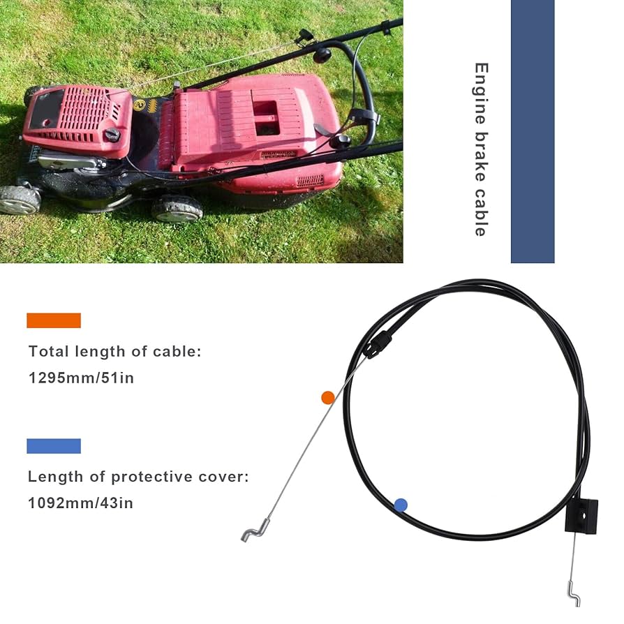 Lawn Mower Engine Control Cable 181000661/0 For Mountfield 45HP 45PD SP470 | UK