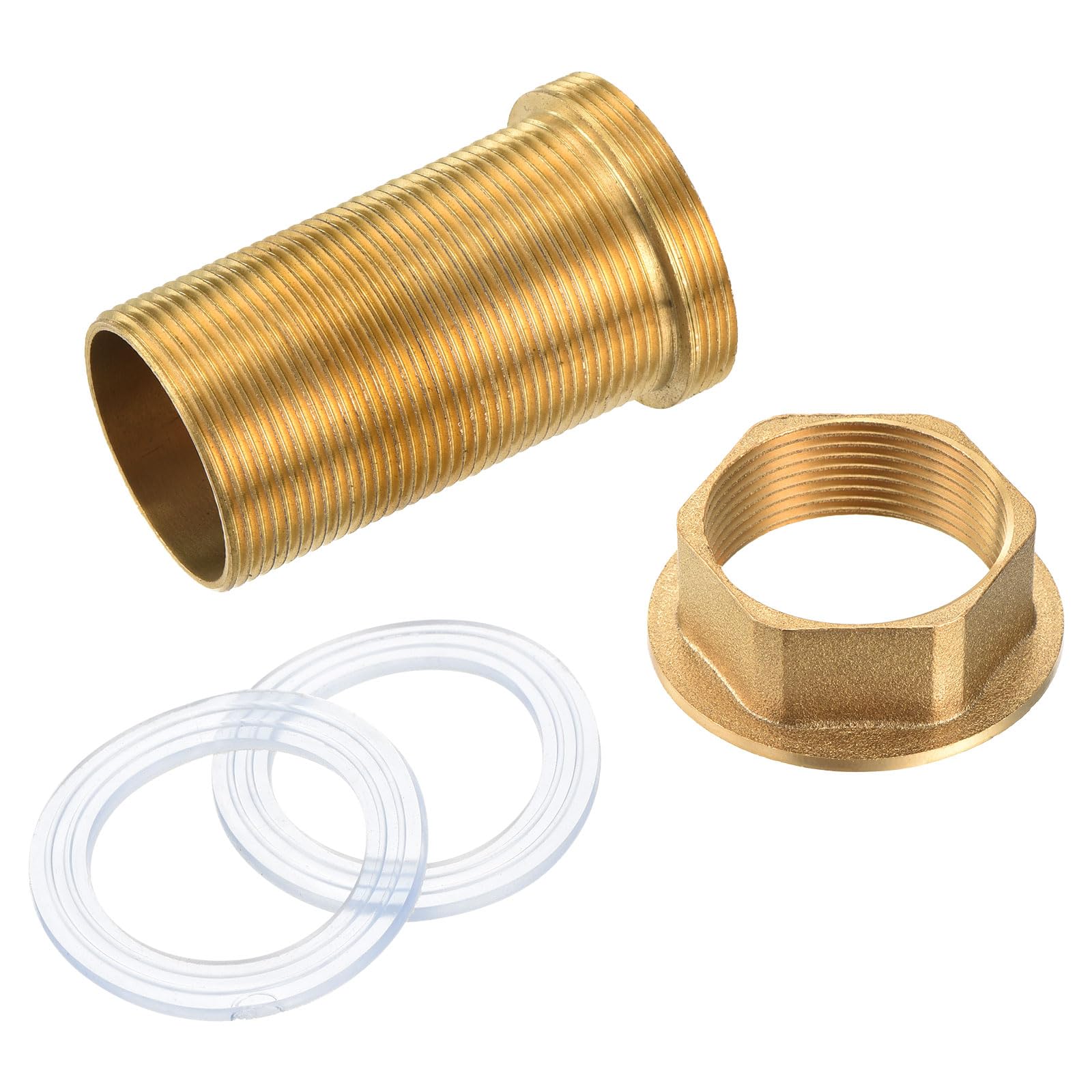 Tuyau de montage d'extension de robinet filetée 5,5cm kit de raccords de cuisine jaune