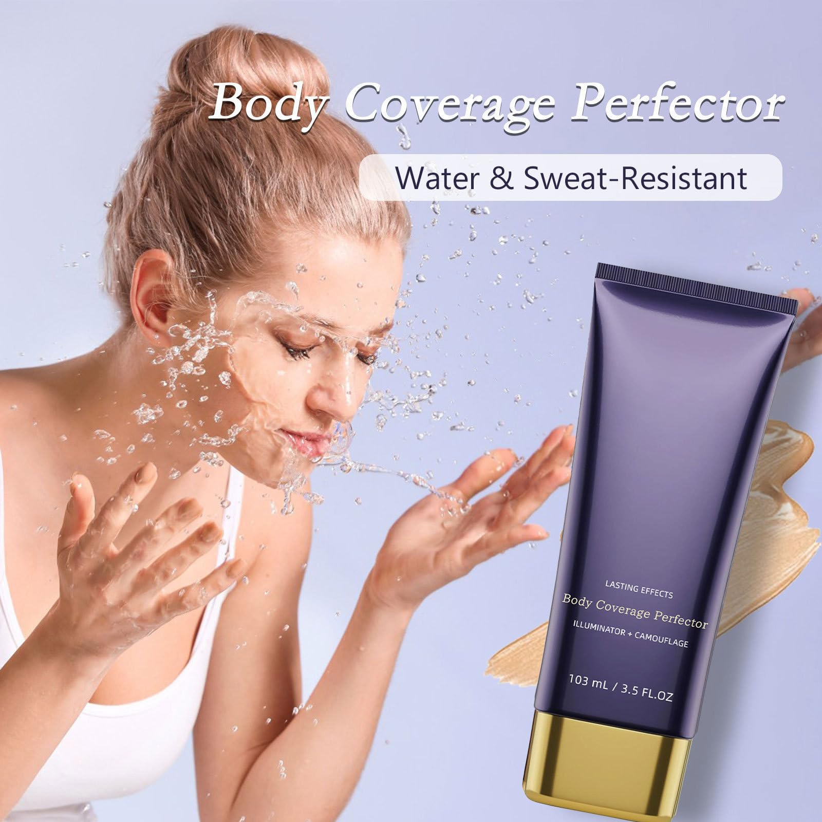 Nudaskin Body Coverage Concealer | Heroka,Wasser- Und Schweißfester Körper-Concealer Mit Leichter Textur (#5)