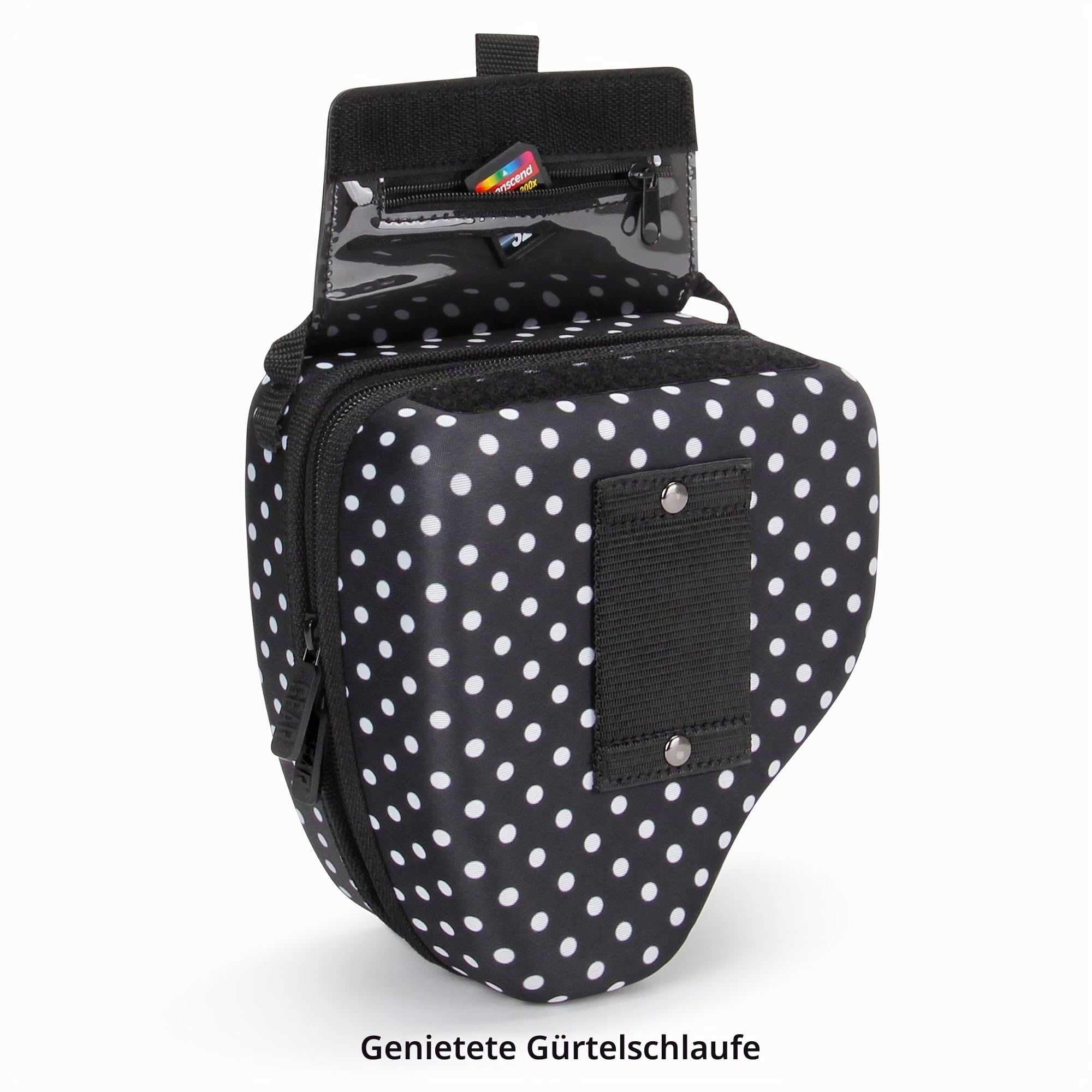 USA Gear DSLR-Kamerahülle mit geformter Eva-Hartschalen-Kamerahülle, Schnellzugriffsöffnung, gepolsterter Innenseite und gummibeschichtetem Griff, kompatibel mit Nikon, Canon, und mehr (Tupfen)