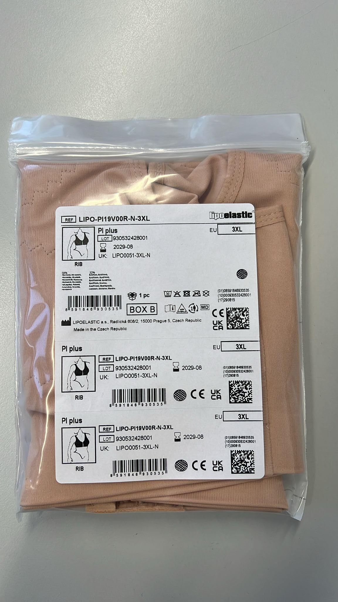 LIPOELASTIC PI Plus - Reggiseno compressivo Post-operatorio
