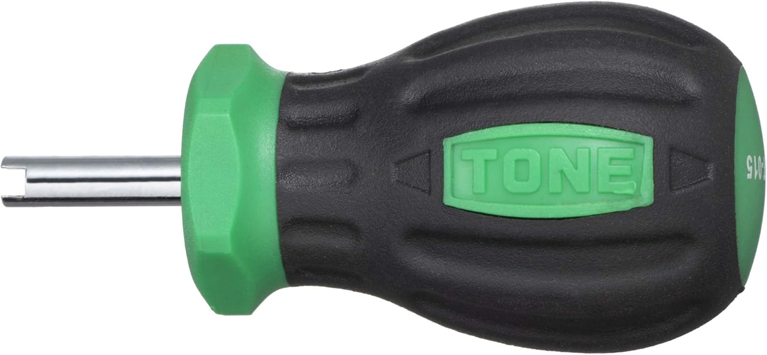 TONE Power Grip Tirecore Valve Remover PGVT-15 Green American Valve(Schrader Valve)