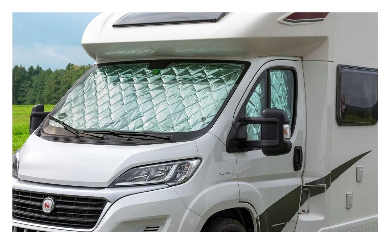 7-warstwowa izolacja termiczna, osłona przedniej szyby, wewnętrzna osłona przeciwsłoneczna do Fiata Ducato 2006-2022, do Peugeot Boxer, do Citroen Relay, ochrona przed ciepłem i zimnem do kampera i