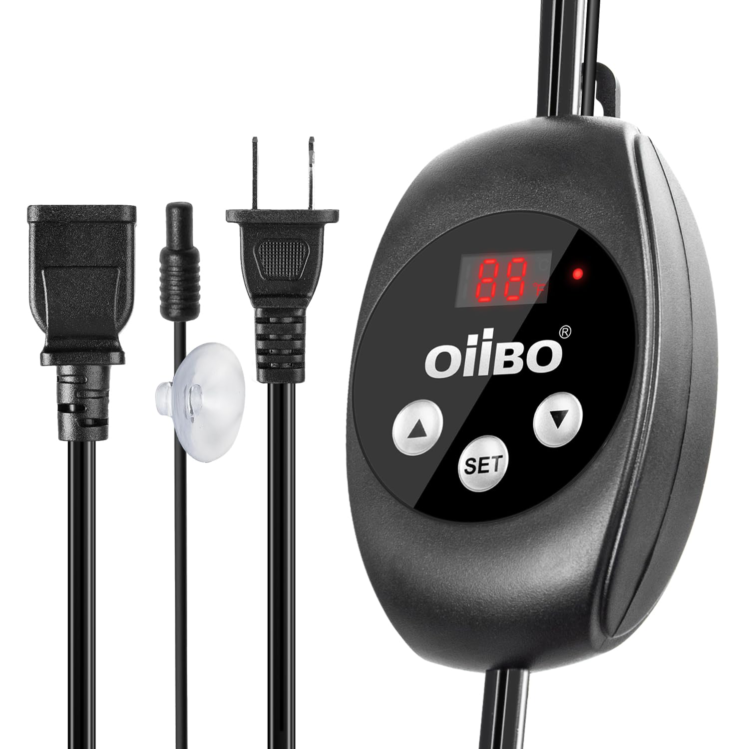 Oiibo Reptile Dimming Thermostat, PID Thermostats Digital Thermostats for Reptile Heat lamp, Breeding Incubation, Seed Germination (68-122°F/20-50℃)