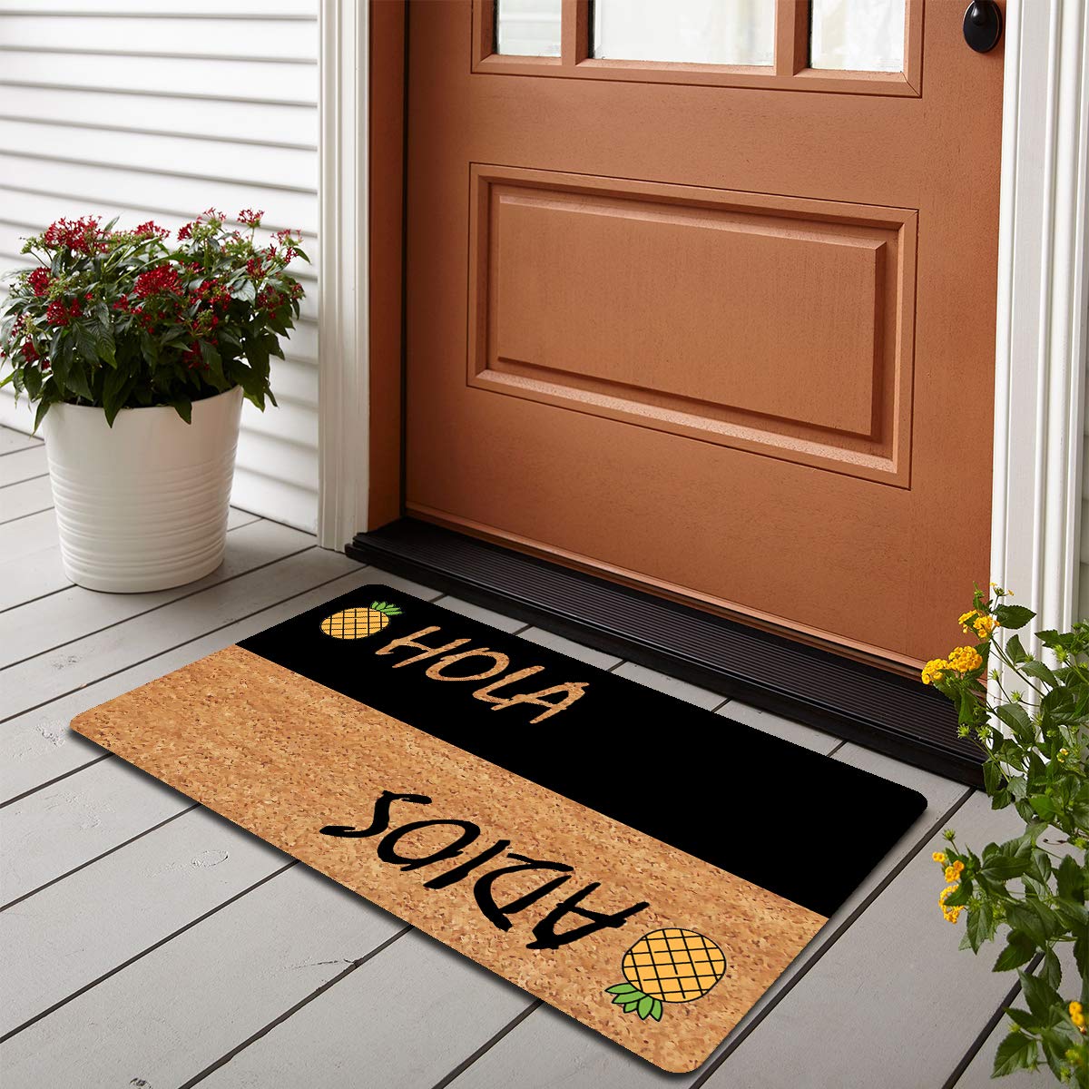 Tapete De Bienvenida Para Entrada Al Aire Libre, Bonitos Tapetes Para Puerta Delantera Con Parte Trasera De Goma Tapete De Entrada Para Interiores