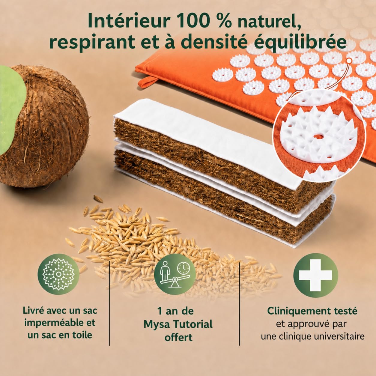 THERMO MAG MYSA DUO Set Acupression avec bio-aimants chauffable! Max Détente! Eco Top #1 EU+TUTORIAL