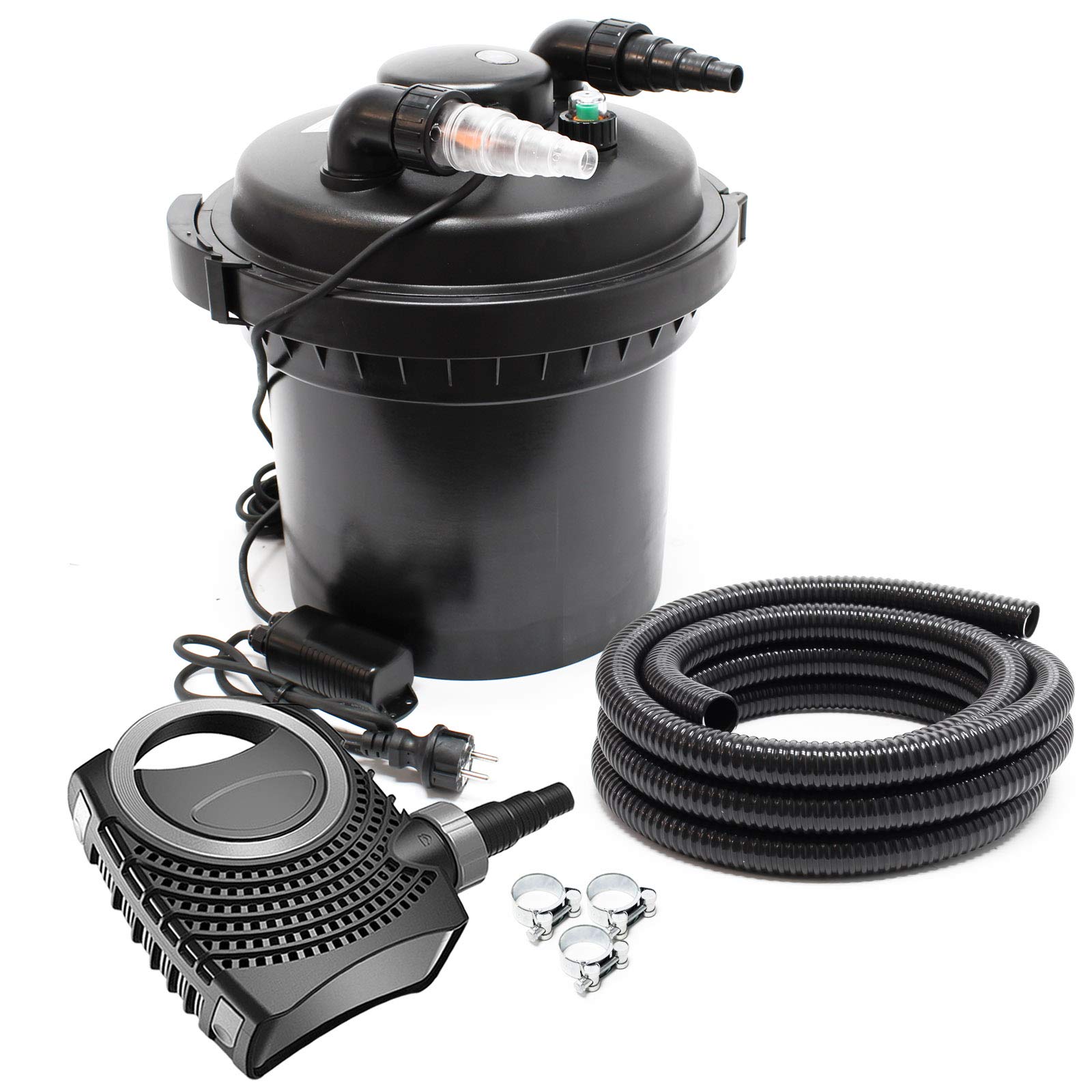 SunSun CPF-280 zestaw do 8000 l 11 W UVC NEO2800 pompa, wąż filtrujący do stawu