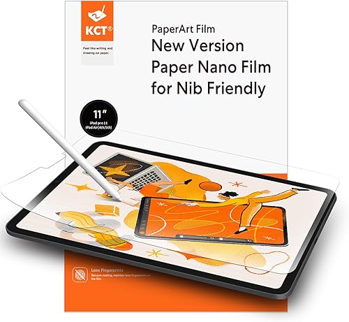 KCT Paquete de 2 protectores de pantalla Paperfeel compatibles con iPad Pro de 11 pulgadas modelos 2022 y 2021 y 2020 y 2018 iPad Air de 5 y 4