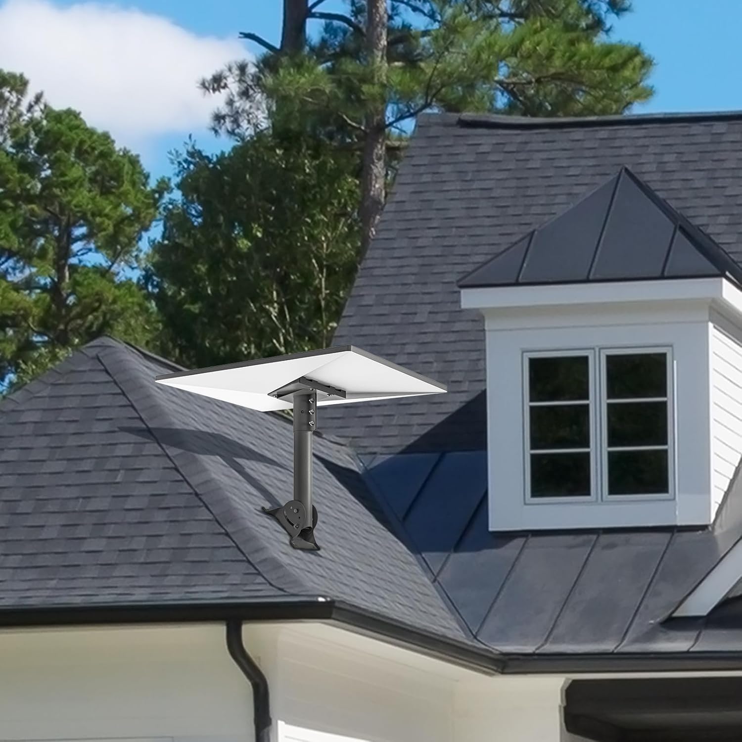 Starlink Gen 3 Roof Mount,Starlink Pole Mount Starlink Mounting Kit,Compatible with Starlink Standard Dish,V3 Mount Plate Roof Mount V3 Kickstand Dish, Dark Grey, RM001