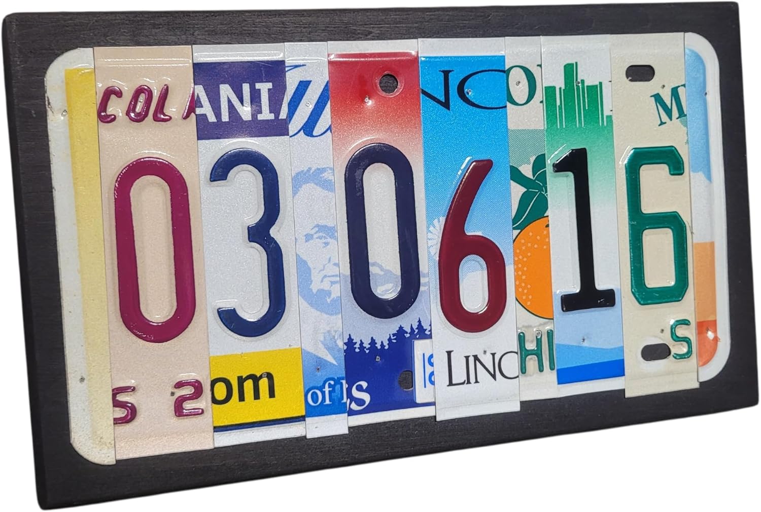 Customized 10th Anniversary Aluminum License Plate Sign - Custom License Plate Sign for Anniversarys, BIrthdays, Weddings, Special Occasions - Authentic License Plates