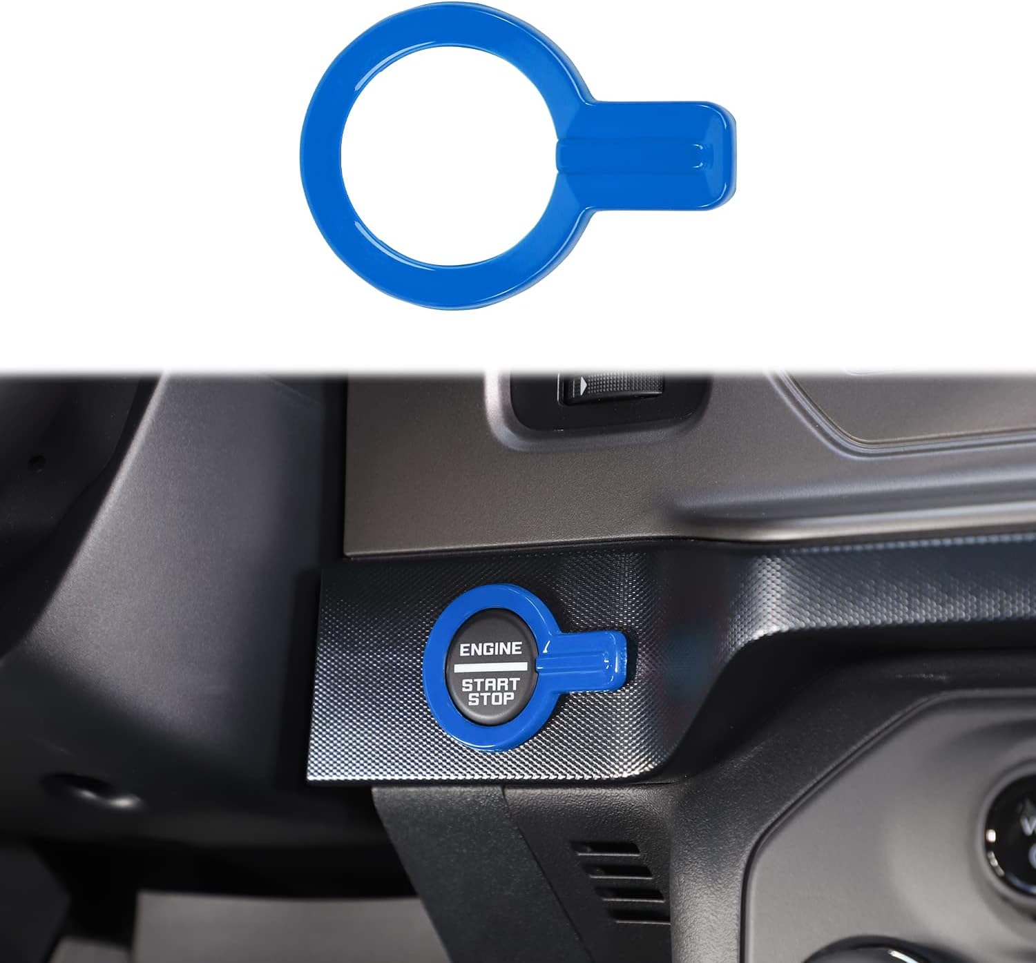 Compatible with Ford Bronco Center Console Engine Start Button Ring Cover Compatible with Ford Bronco 2021 2022 2023 2024 2Door 4Door Interior Accessories (1PC,ABS,Blue) Compatible with Ford Bronco Center Console Engine Start Button Ring Cover Compatible with Ford Bronco 2021 2022 2023 2024 2Door 4Door Interior Accessories (1PC,ABS,Blue)