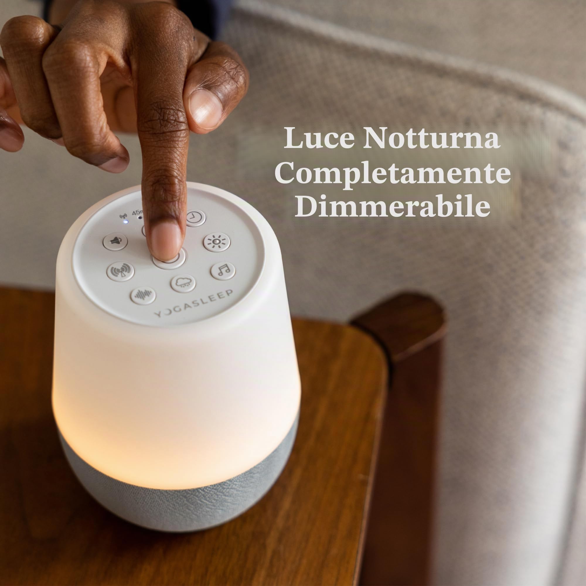 Yogasleep Duet - Macchina per il rumore con luce notturna e altoparlante wireless, per viaggi, privacy in ufficio, terapia del sonno, per adulti e bambini